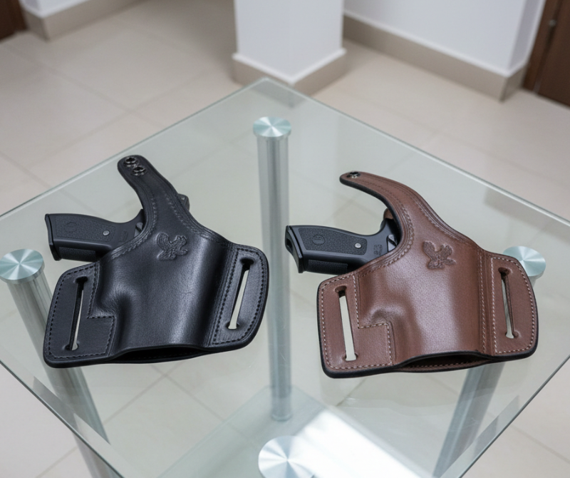 A-03060 Universal Leather Extreme Defense Holster Black